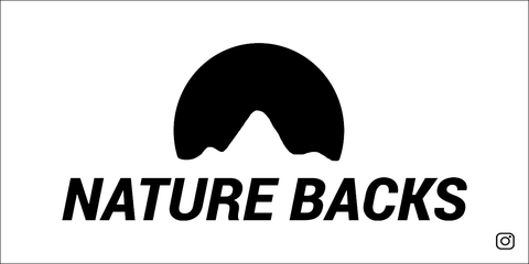 (2) White Nature Backs Logo Stickers - Nature Backs 