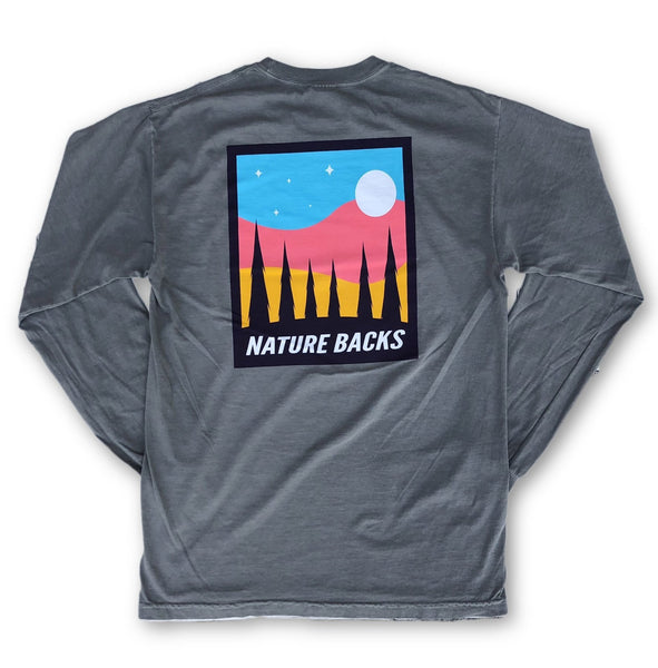 Moon Long Sleeve (Gray) 🌕 - Nature Backs 