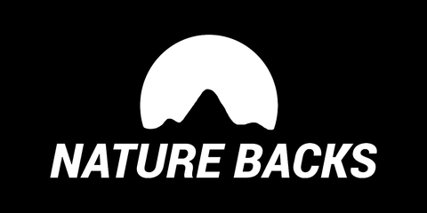 (2) Black Nature Backs Logo Stickers - Nature Backs 